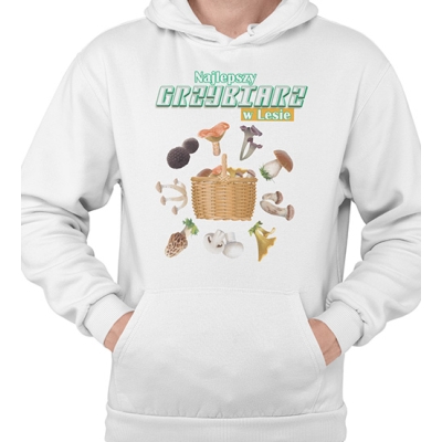 BLUZA Z KAPTUREM grzybowa NAJLEPSZY GRZYBIARZ